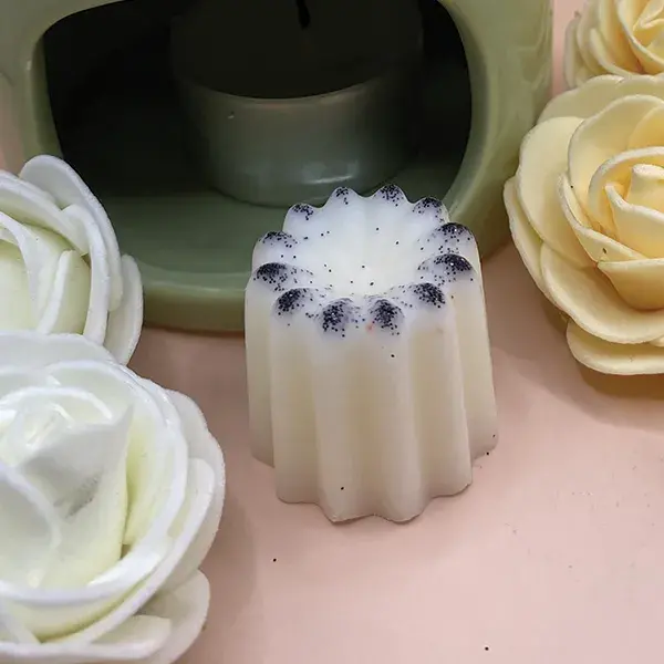fondant parfumé fleur de coton cannelé