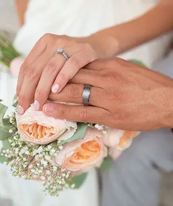 Main de marié pour symbolisé la bougie personalisée mariage bougie sur mesure pour événement