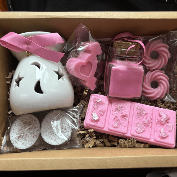 coffret fondant parfumé - coffret fondants parfumés - coffret bougie parfumée - coffret octobre rose site