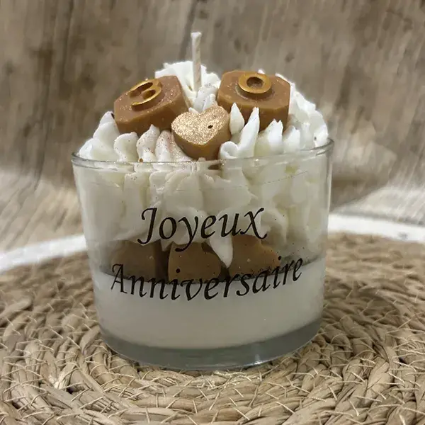 bougie originale anniversaire - bougie gourmande anniversaire - bougie anniverssaire - bougies gourmandes grand format - bougie originale pour anniversaire