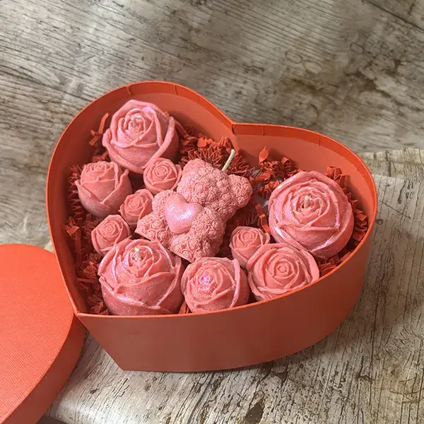 coffret fondant parfumé - coffret saint valentin - bougie saint valentin - cadeau saint valentin femme