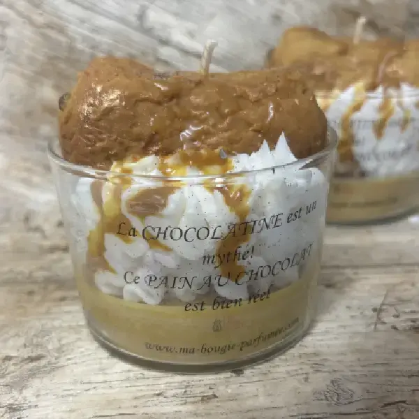 bougie gourmande trompe l'oeil - bougie humour - bougie chocolat