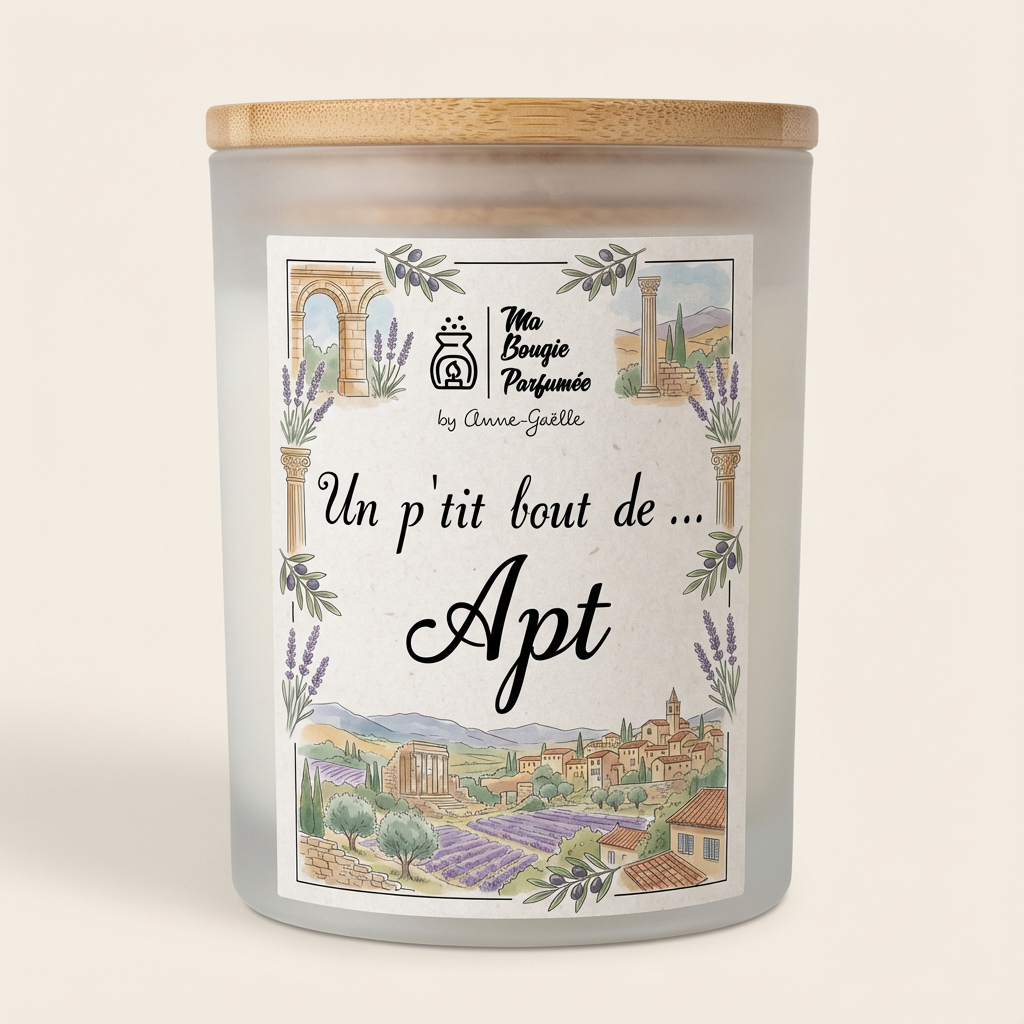 Bougie personnolisé de la ville d'APT