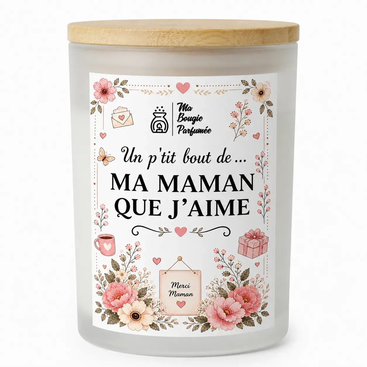 bougie fête des mères avec message enfant - cadeau maman bougie personnalisée message - bougie fête des mères artisanale parfumée - bougie maman idée cadeau enfant - bougie cadeau fête des mères unique - idée cadeau maman dernière minute - cadeau maman original et pas cher